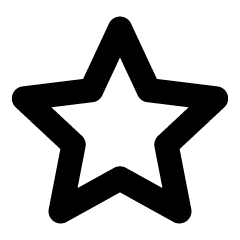 星のフリーアイコン 極太線 Star Icon Line Super Fat Icon City Freebie アイコンシティ フリーアイコン素材